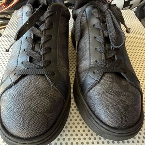 Coach Black Textured Men's Sneakers